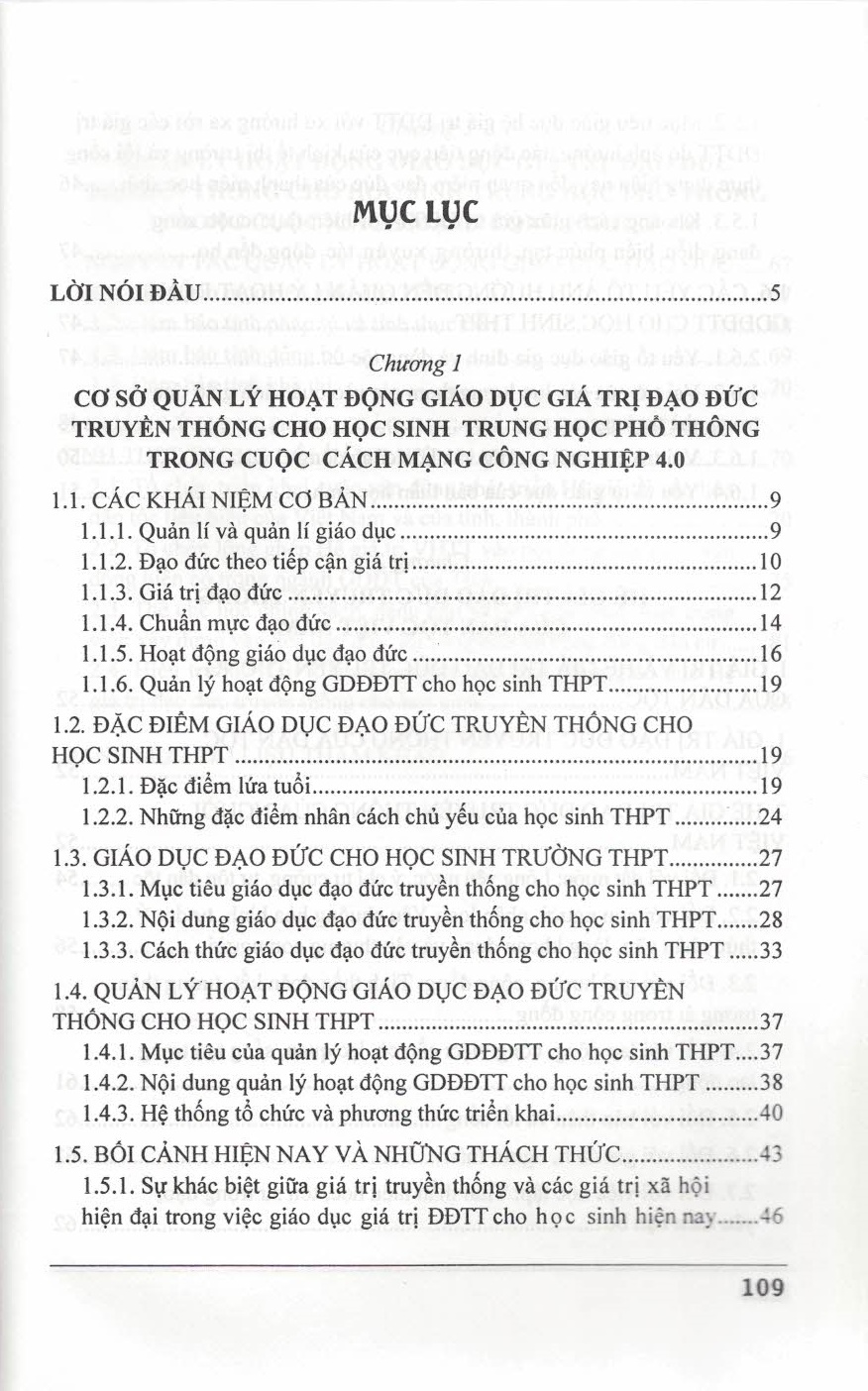 Quản Lý Hoạt Động Giáo Dục Giá Trị Đạo Đức Truyền Thống Cho Học Sinh Trung Học Phổ Thông Trong Cuộc Cách Mạng Công Nghiệp 4.0