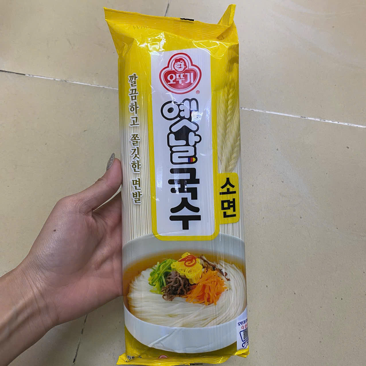Mì Sợi Nhỏ Ottogi Hàn Quốc Gói 500G / 오뚜기) 옛날국수 소면 500G