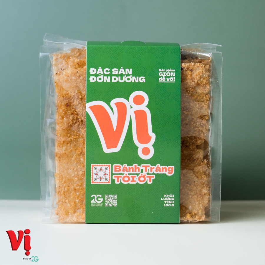 Bánh Tráng Tỏi Ớt Vị - Túi 150g