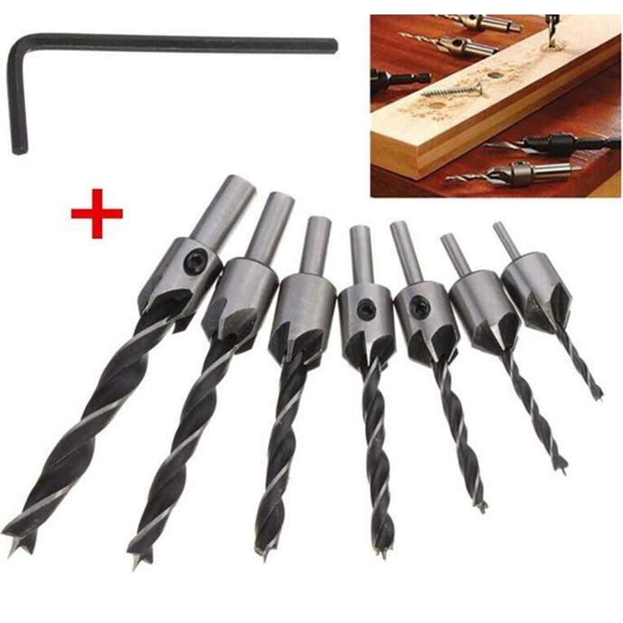 Bộ 7 mũi khoan âm gỗ