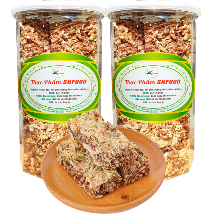 Thanh Gạo Lứt Ngũ Cốc Siêu Hạt Thơm Ngon SK FOOD - Mỗi Hũ 250g
