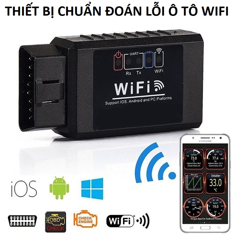 Máy thiết bị chuẩn đoán đọc xóa lỗi ô tô OBDL2 quét mã báo lỗi trên xe hơi kết nối wifi mẫu mới loại tốt bản đặc biệt