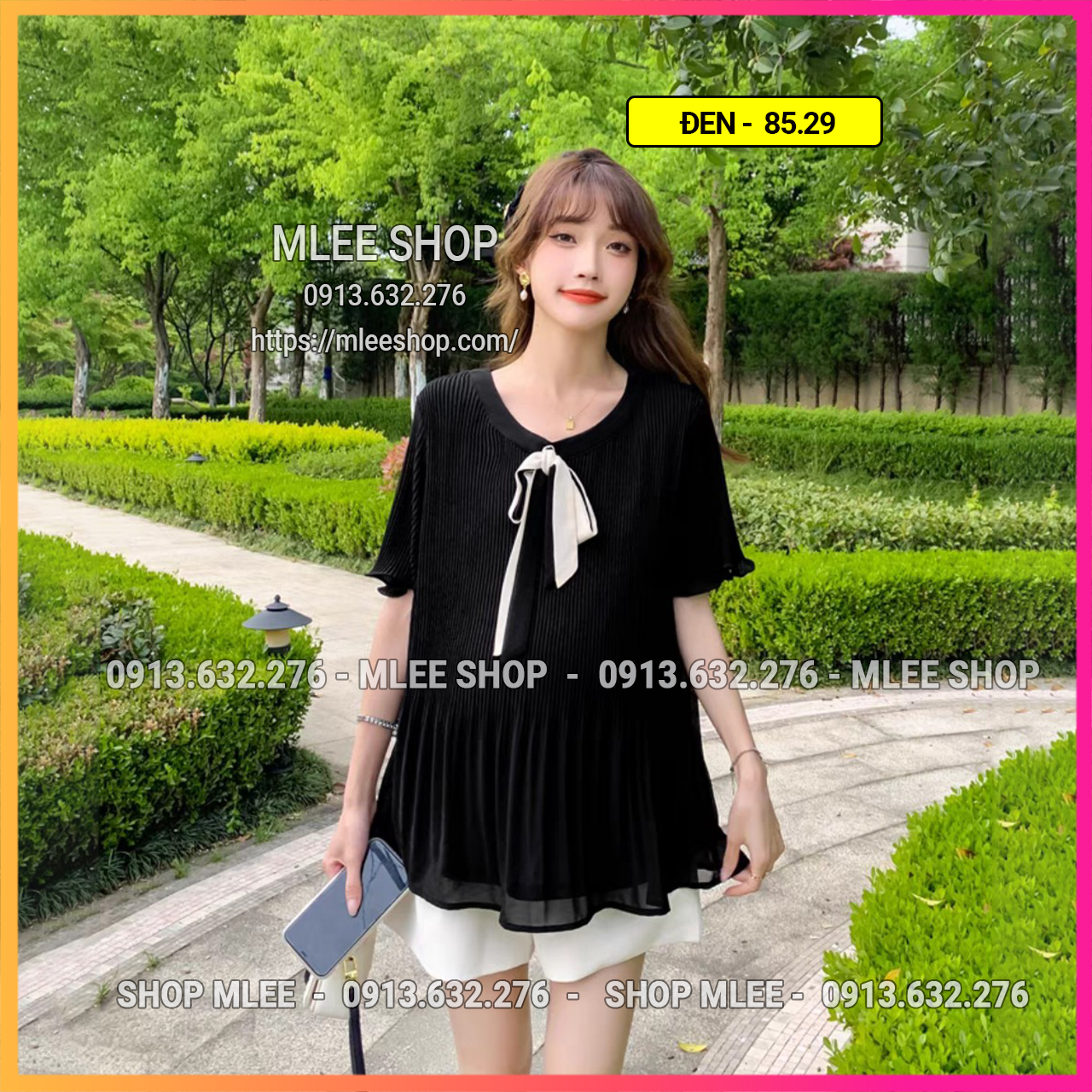 Áo bầu xinh hàn quốc, áo babydoll bầu đẹp, MLEE SHOP