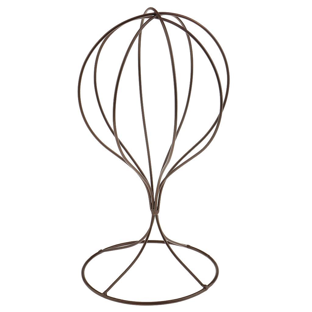 6Pcs Metal Hat Holder Hair Wigs Rack Stand Round Base Tool for Shop Home