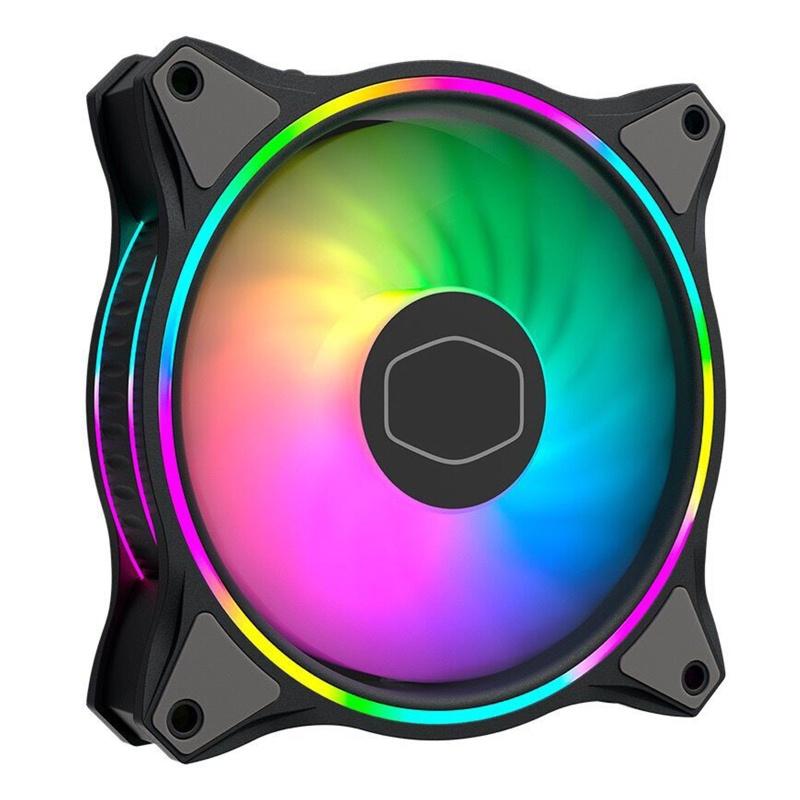Quạt Tản Nhiệt Hai Vòng Nhẫn Có Đèn Rgb Mf120 Cho Pc