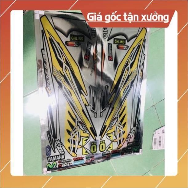 Tem rời ex 2010 lửa vàng đen chất liệu Crom