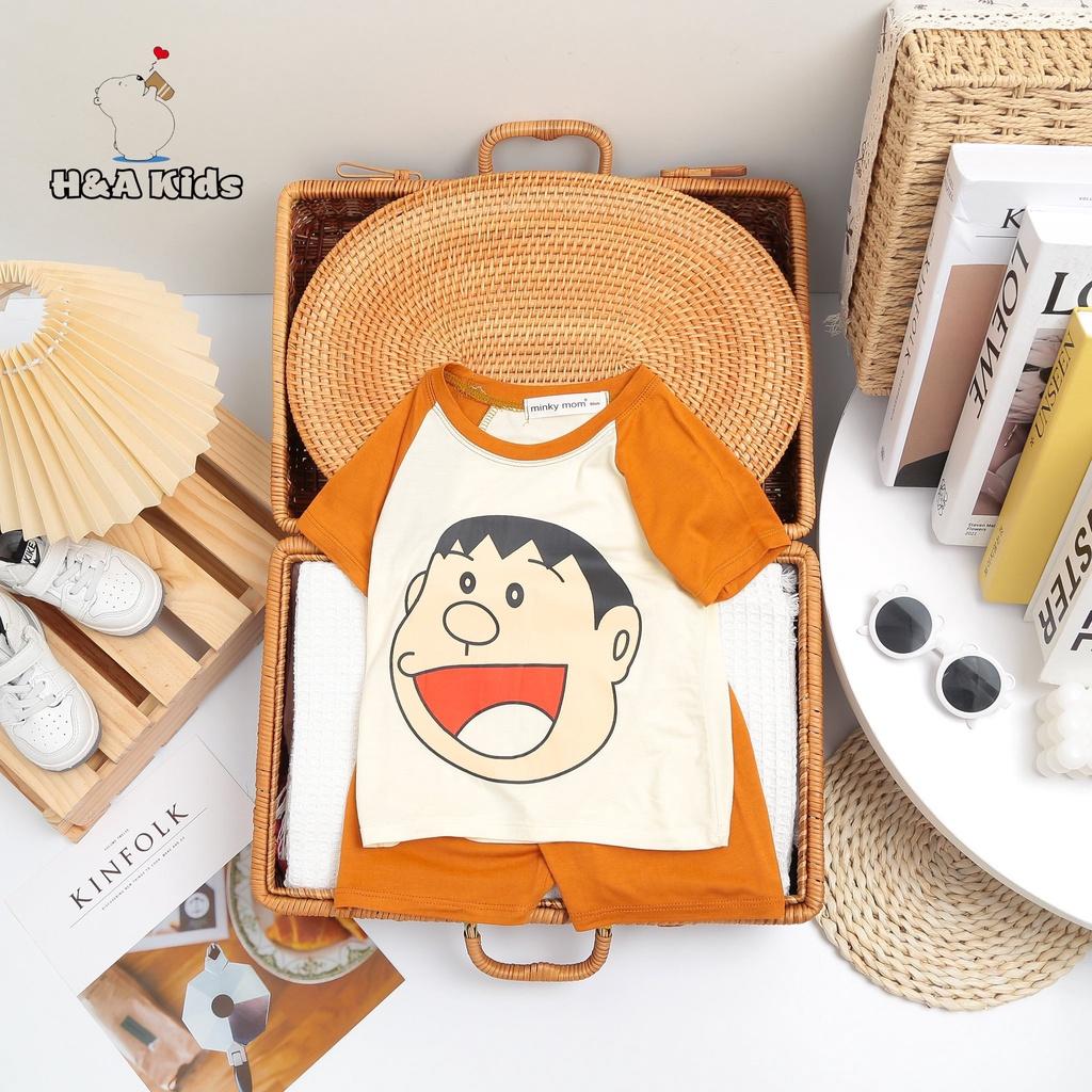 Quần áo trẻ em,bộ cộc tay thun lạnh hàng Minky mom hang loại 1,quần áo mùa hè thoáng mát cực xịn cho bé từ 8-18kg