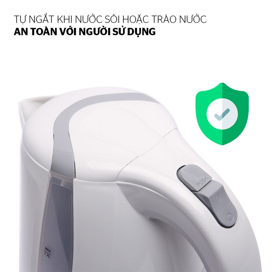 Ấm Siêu Tốc Sunhouse SHD1300 - 1.7 Lít - Hàng chính hãng