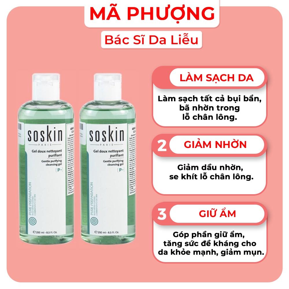 SỮA RỬA MẶT SOSKIN da dầu mụn