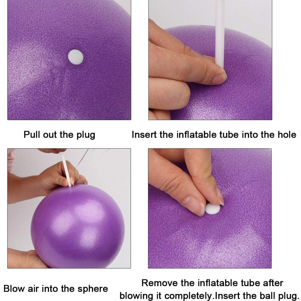 2Pcs Yoga Balls 25cm / 9.84 inch Slip-resistant Swiss Ball Stability Gym Training Balance Exercise Balls