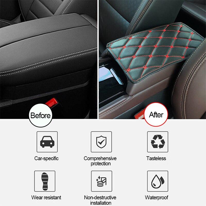 Đệm Hộp Tỳ Tay Xe Hơi Bọc Da Siêu Sợi Chất Lượng Cao Nhiều Màu Tùy Chọn