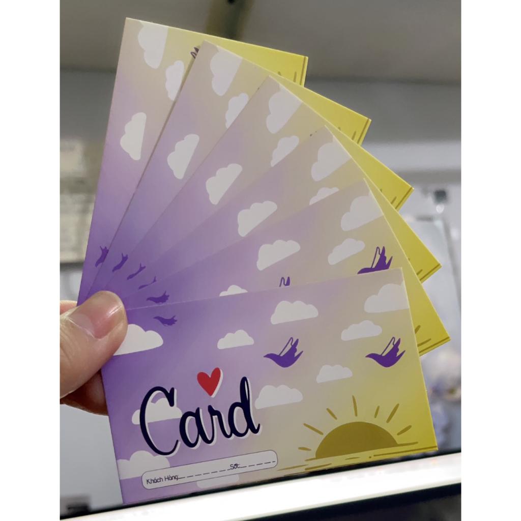 20-50 Thẻ tích điểm - phiếu tích điểm card tích điểm 9x5