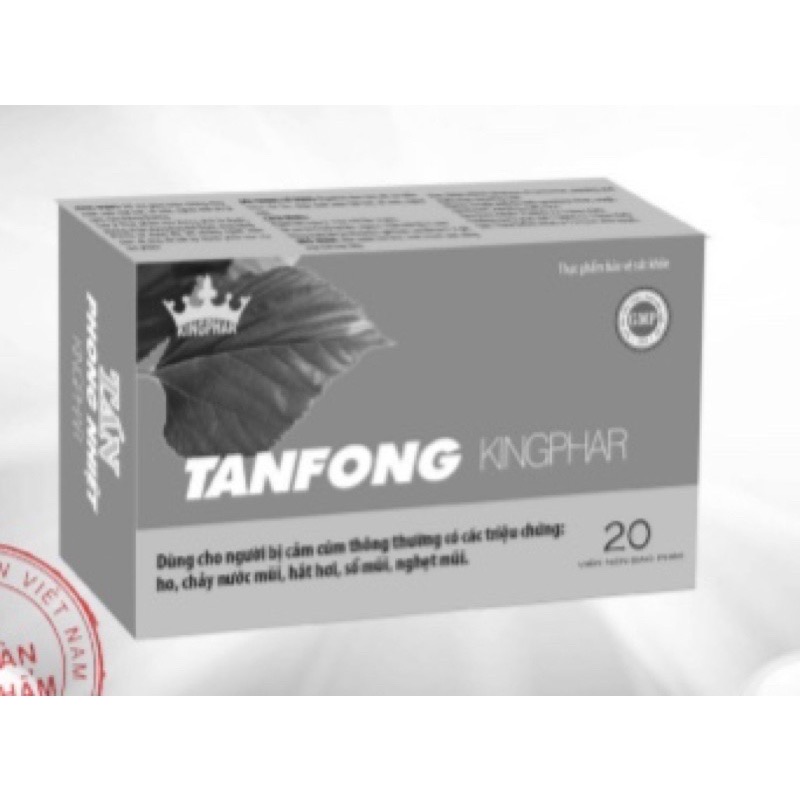 Viên uống giải cảm Tanfon Kingphar, hộp 20v, dùng cho người bị cảm cúm