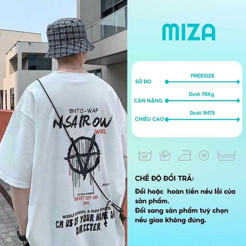 Áo thun nam nữ unisex basic tee form rộng cổ tròn cotton oversize trắng đen ulzzang giá rẻ in cool ngầu freesize NSAIROW