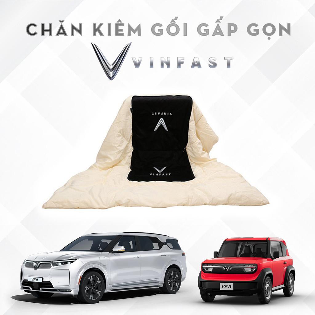 Combo gối chăn 2 trong 1,Bộ Chăn Gối Ngủ Ô Tô VINFAST Đa Năng Gấp Gọn Dành Cho Xe Hơi SIÊU SANG - Vinfast