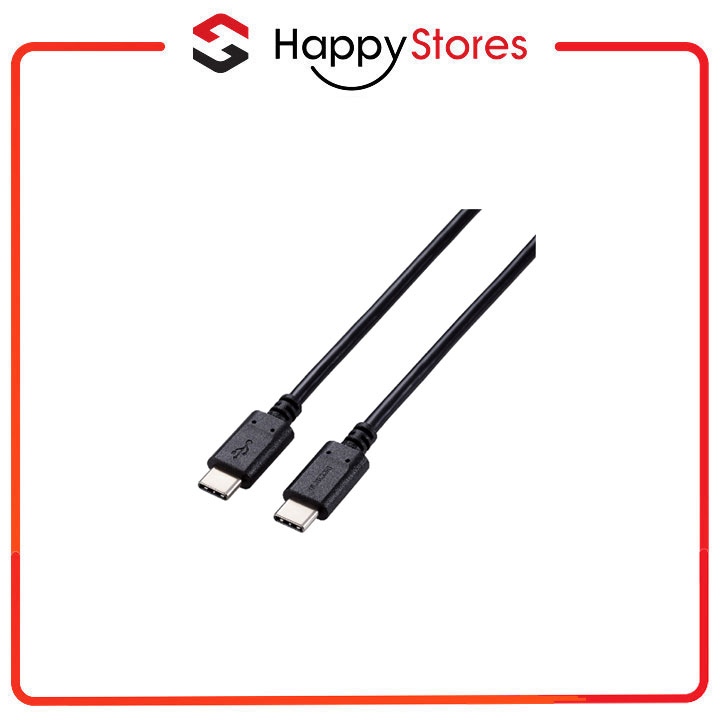 Cáp sạc PD Type-C to Type-C 100W ELECOM U2C-CC5PC (Đen) - Hàng chính hãng