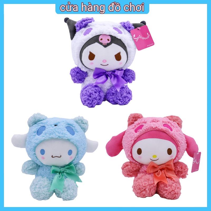 SANRIO Búp Bê Nhồi Bông Mềm Mại Hình Kuromi Đáng Yêu