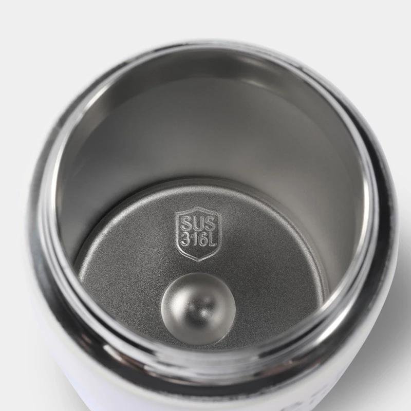 Đồng Hồ Nam Dây Thép Không Gỉ Giữ Nhiệt Mug Cup Dành Cho Trẻ Em Trẻ Con Di Động Dễ Thương Nảy Nắp Giữ Lạnh Ấm Hạc Nước Tặng