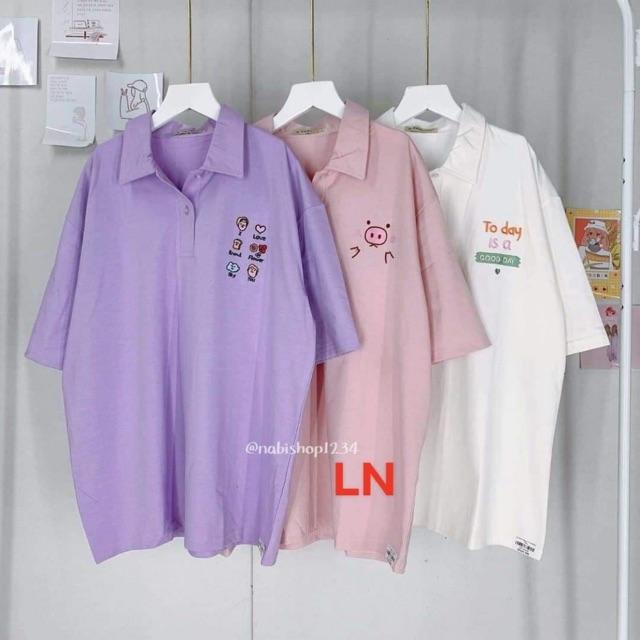 Áo polo logo in hình nhỏ THV876