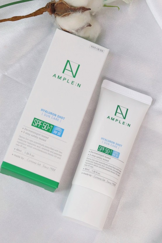 Kem chống nắng AMPLE:N Hyaluronshot Suncare SPF50+ IRF20 40ml