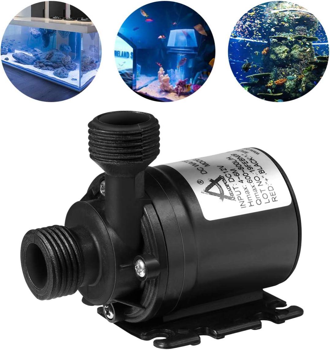Máy bơm chìm DC 12V 800L/H 5M cho đài phun nước bể bơi hệ thống tuần hoàn năng lượng mặt trời hệ thống tuần hoàn