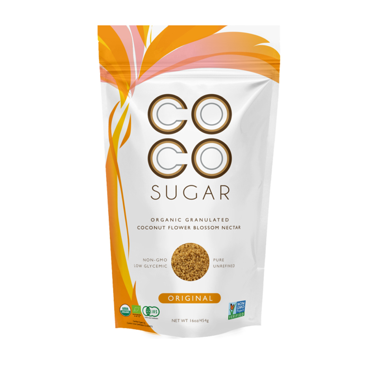 Đường Mật Hoa Dừa Hữu Cơ PT Coco Sugar túi 454g [ Organic Coconut Sugar – Indonesia]