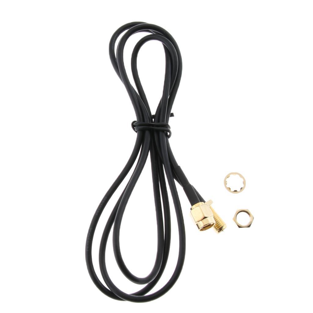 2Pack RP-SMA Male to Female Wifi Antenna Connector Extension Cable 5m/1m