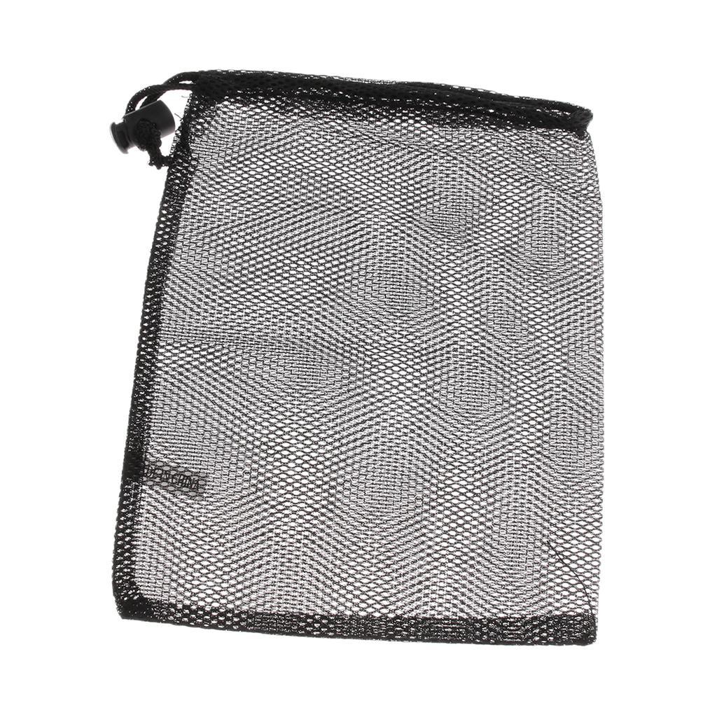 2-5pack Lightweight Mesh Stuff Sack Storage Bag Drawstring for Travel Camping