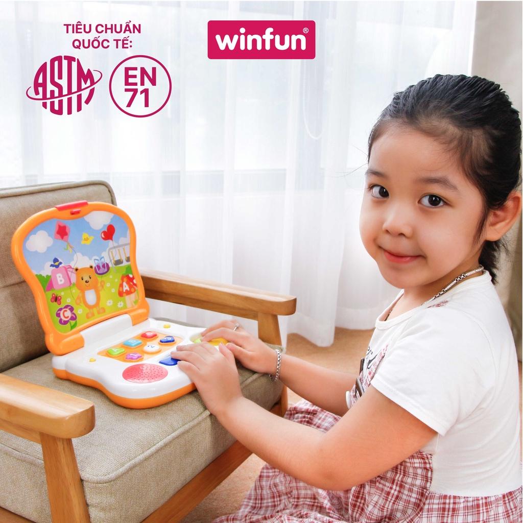 Đồ chơi tiền giáo dục cho bé - Laptop chú gấu nhỏ dễ thương, vừa chơi vừa học Winfun WF008079-01