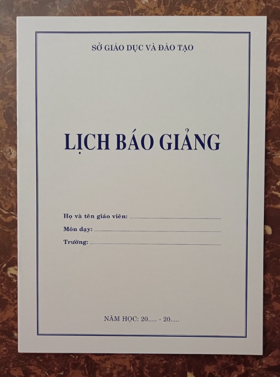 Sách Lịch Báo Giảng (Dành cho cấp 2,3)