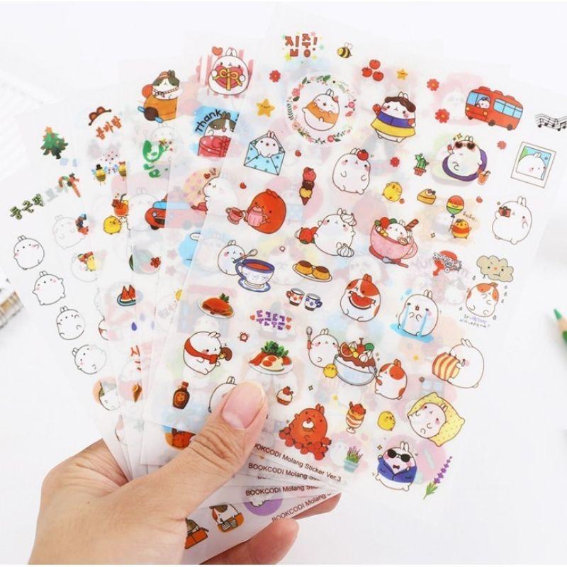 Ngẫu nhiên 1 tấm sticker dán trang trí phụ kiện: điện thoại, máy tính, sổ sách rất đẹp