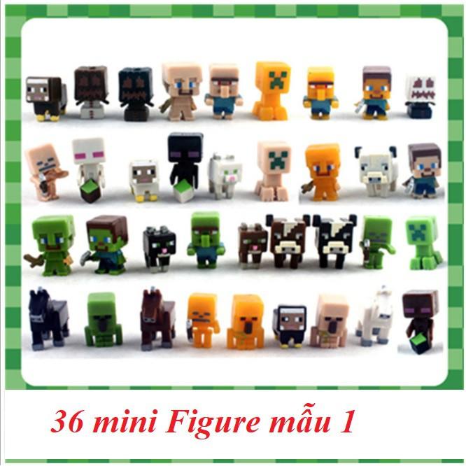 random 10 nhân vật minecraft mini figure
