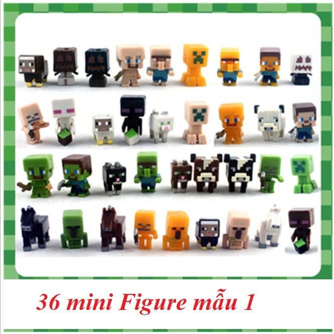 Random 10 nhân vật minecraft mini figure