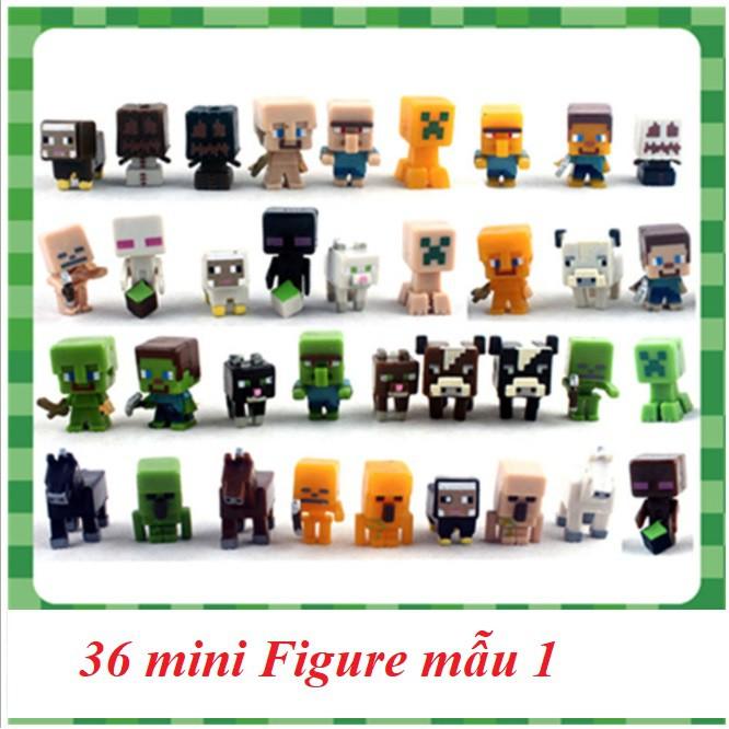 6 nhân vật minecraft mini figure random