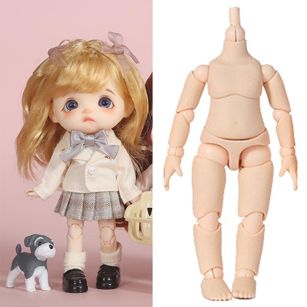 Flexible Jointed BJD Doll Body No Head Kids Toys DIY