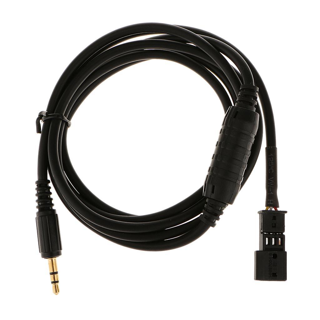 Car Female Audio AUX 3.5mm Input Adapter Cable For  BM54  E46  E53