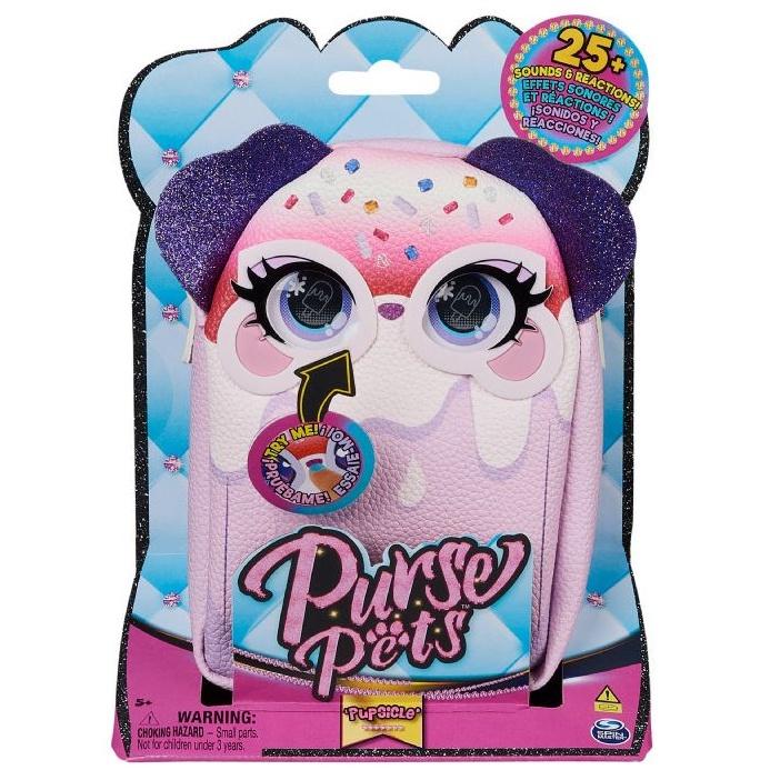 Túi Purse Pets phát sáng đổi màu với 25 âm thanh và phản ứng thú vị khi chạm vào
