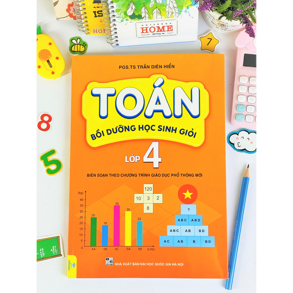 Sách - Toán Bồi Dưỡng Học Sinh Giỏi Lớp 4 - Biên soạn theo chương trình GDPT mới -