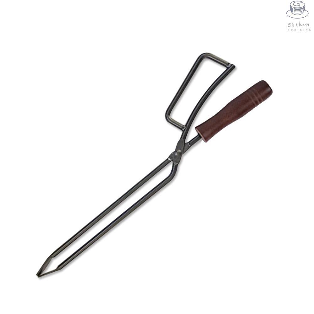 Thickened Firewood Tong Practical Charcoal Clamp Outdoor BBQ Barbecue Labor Saving Charcoal Clip for Picnic Camping