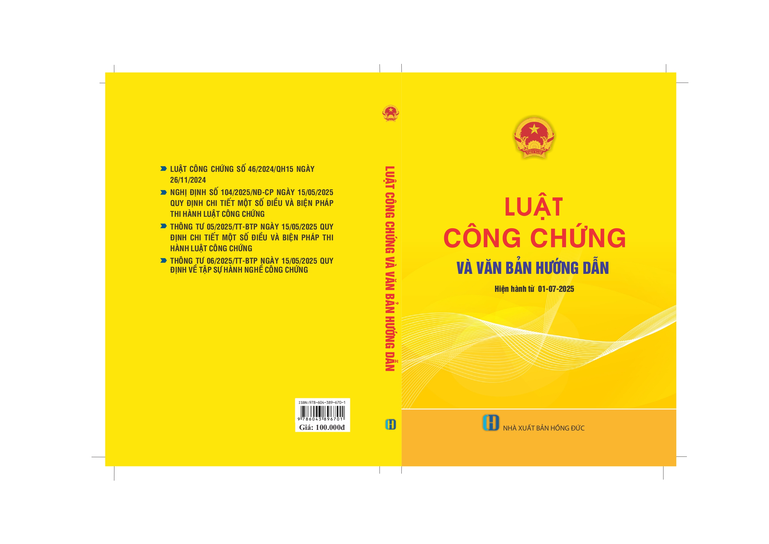 LUẬT CÔNG CHỨNG VÀ VĂN BẢN HƯỚNG DẪN