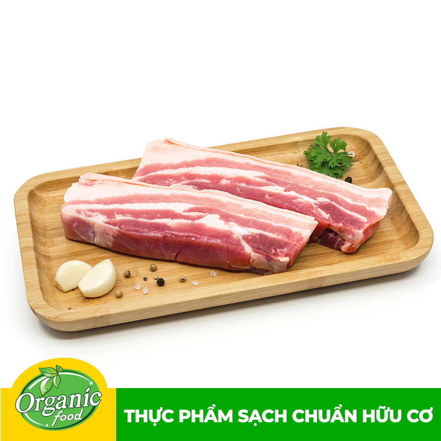 - Ba rọi rút sườn hữu cơ 500g