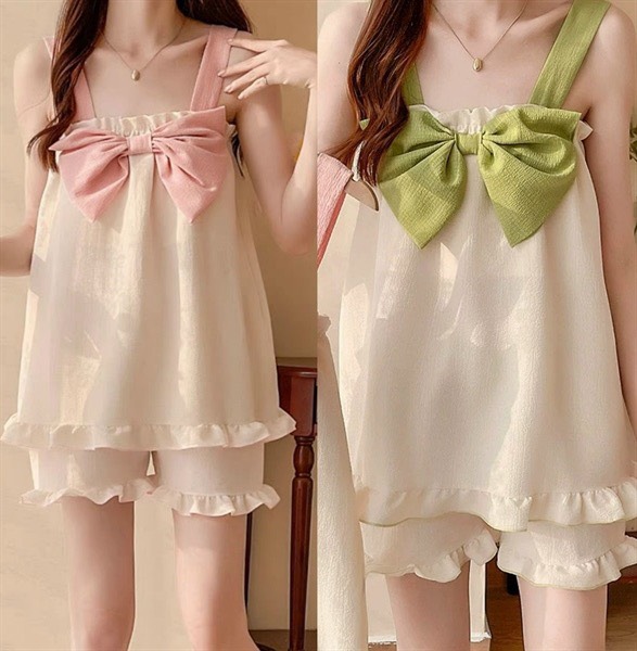 Bộ ngủ dễ thương dưới 57kg dành cho nữ