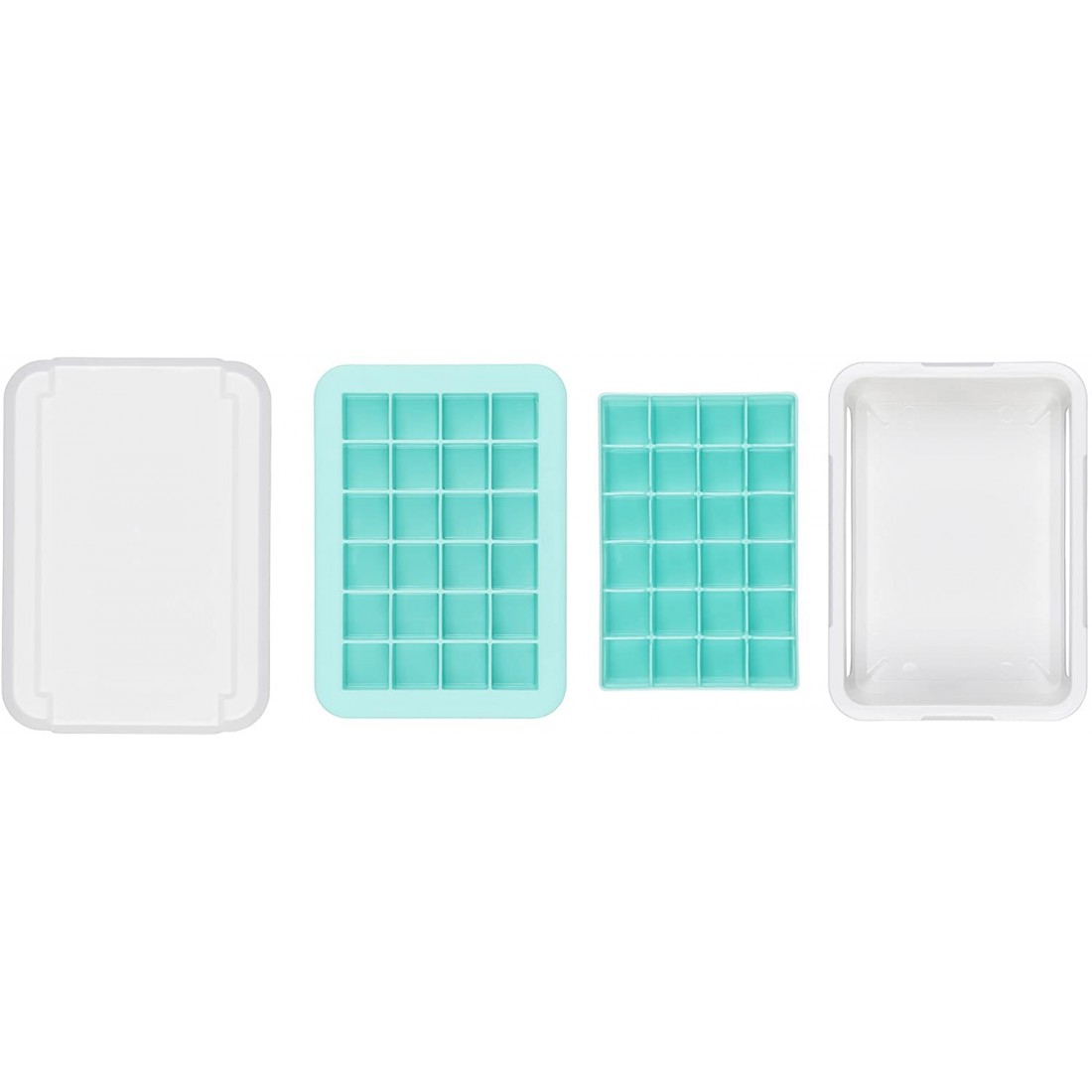 KHAY LÀM ĐÁ SILICONE OXO GOOD GRIPS, CÓ NẮP ĐẬY Hàng chính Hãng