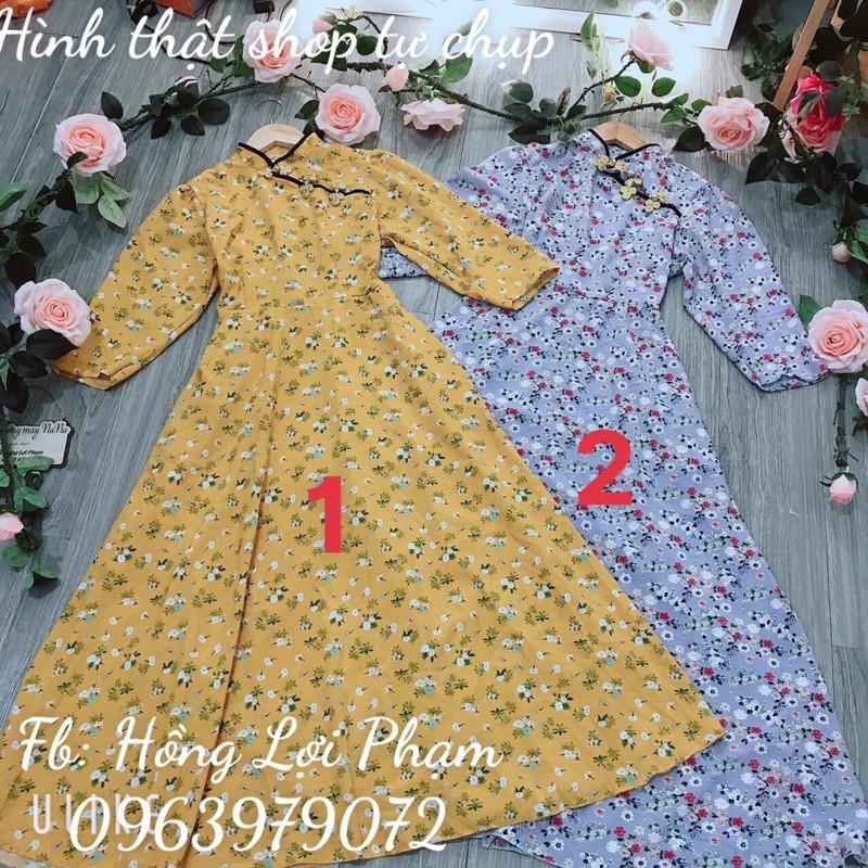 Đầm cổ tàu form xoè dễ thương