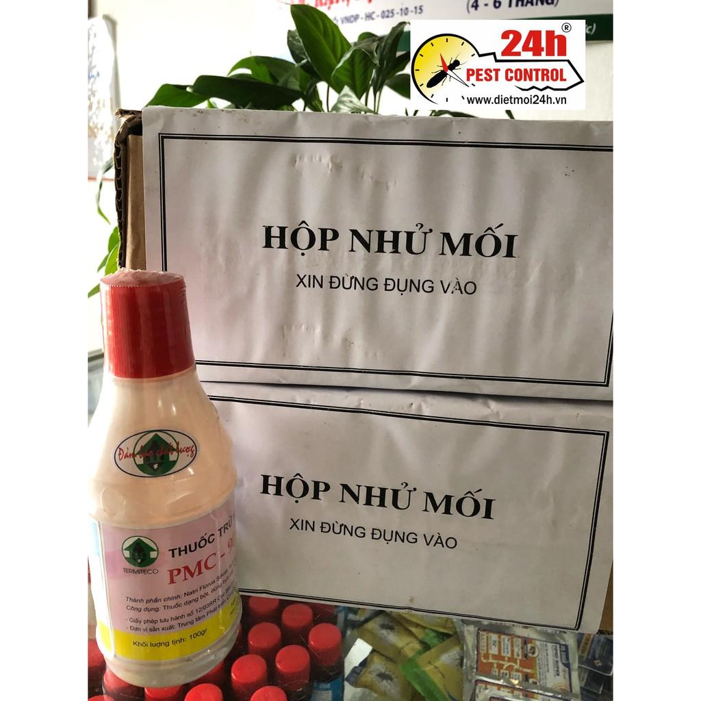 Combo DIỆT MỐI tại nhà hiệu quả ( 1 lọ thuốc diệt mối PMC + 2 hộp nhử mối )