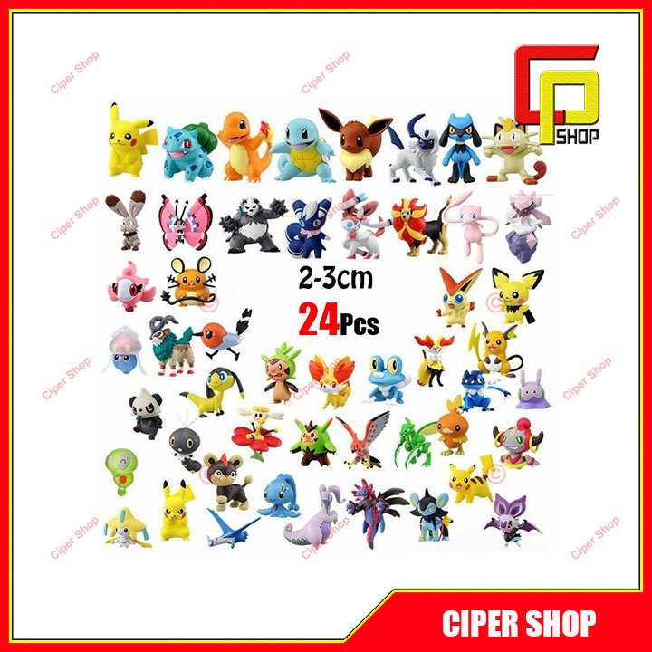 Mô hình Pokemon mini - giao ngẫu nhiên, pokemon chibi