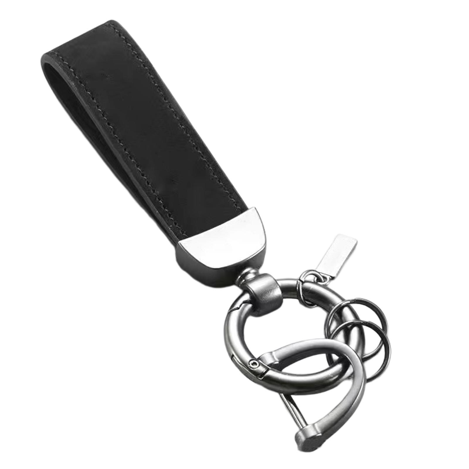 PU Leather Keychain Decor Gift Key Clip for Backpack Purse Handbag