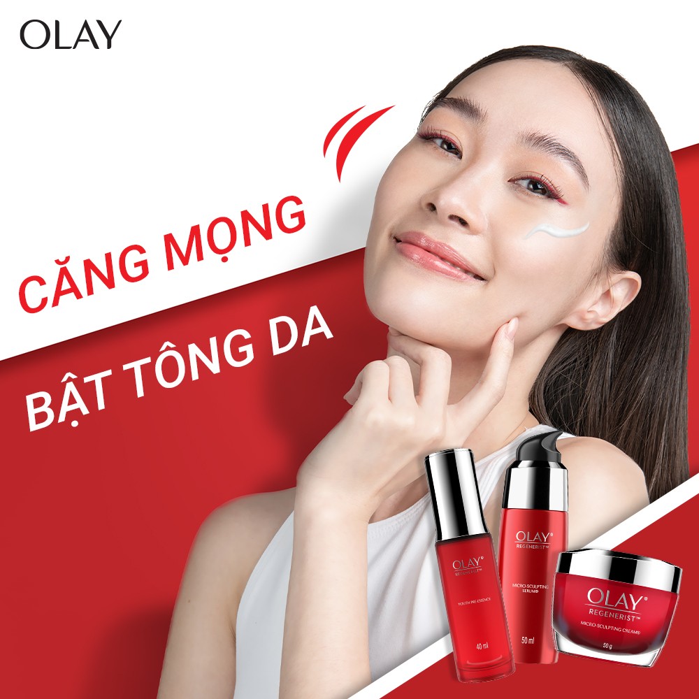 Combo Kem Dưỡng OLAY REGENERIST Đỏ Ban Ngày và Ban Đêm 50G