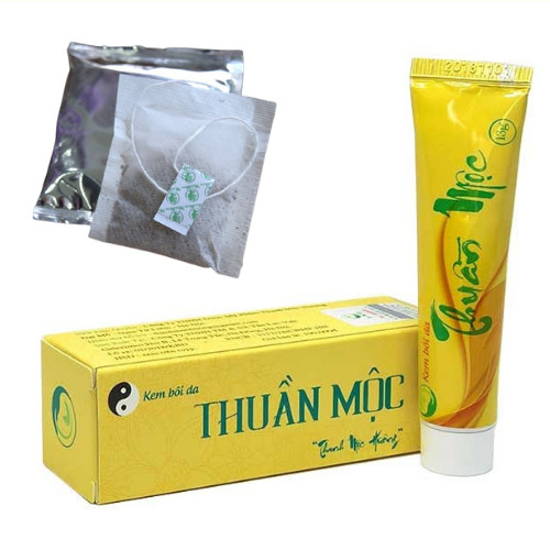 Kem bôi da Thuần Mộc giảm mẩn ngứa - Tặng Kèm 1 Gói Trà Túi Lọc Wonmom