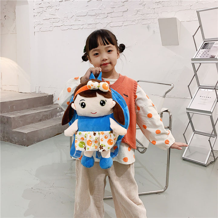 Balo mẫu giáo , Balo mầm non hình công chúa búp bê cho bé gái siêu đáng yêu . BALO-37